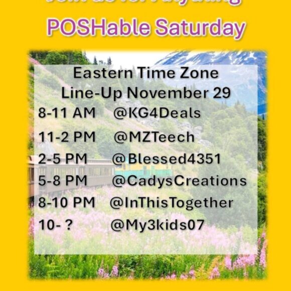 Other - Anything POSHable Saturday Share Show Train with Pam